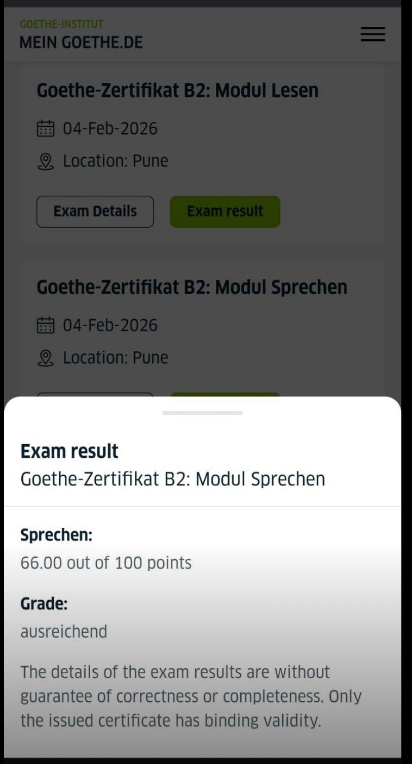 Student Goethe Certificate