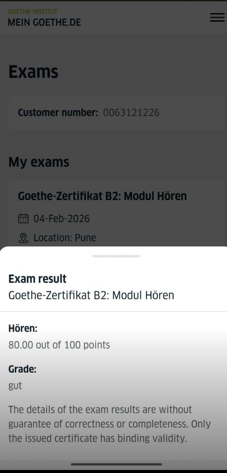 Student Goethe Certificate