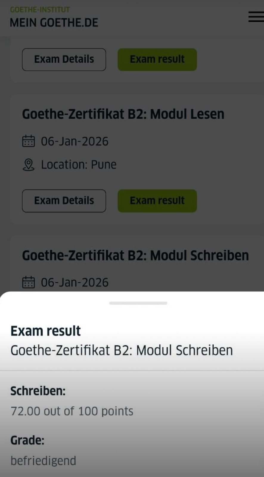 Student Goethe Certificate